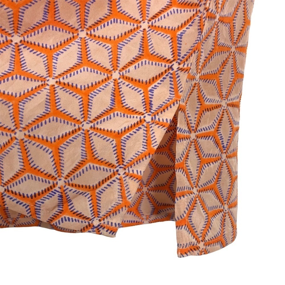 Roberta Roller Rabbit Orange Silk Tunic SIZE XSMALL - Picture 5 of 15